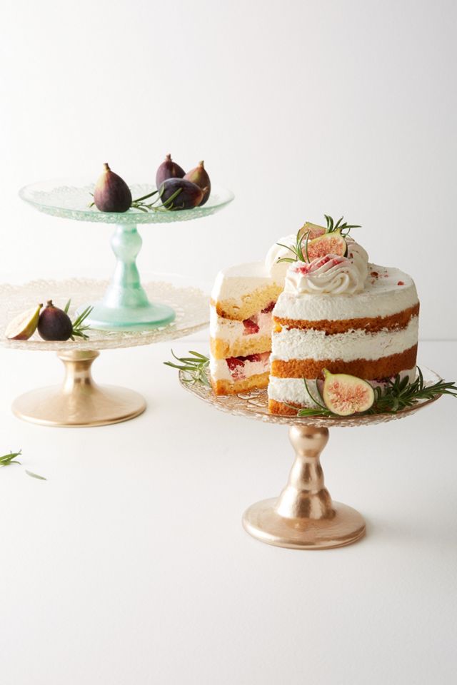 Metallic Lace Cake Stand #3