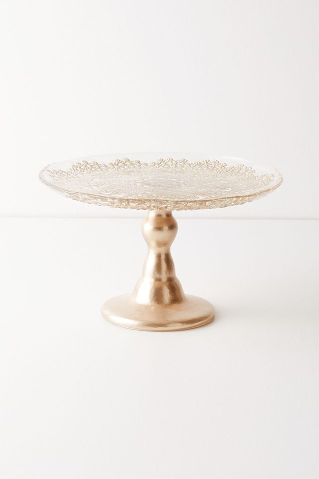 Metallic Lace Cake Stand #2