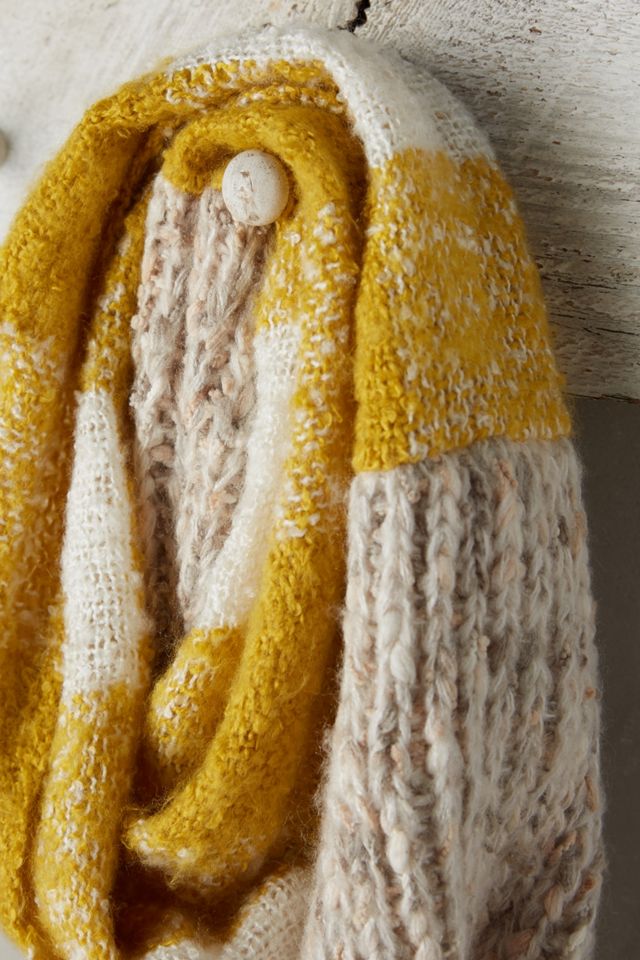 Patched Plaid Infinity Scarf #1