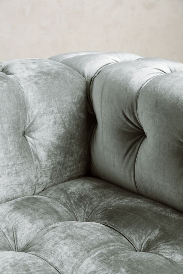 Slub Velvet Kettleby Petite Sofa #3