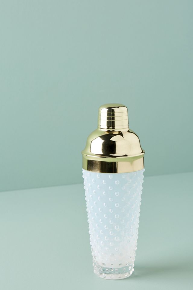 Hobnail Glass Cocktail Shaker #1