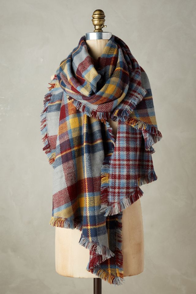 By Anthropologie Plaid Scarf