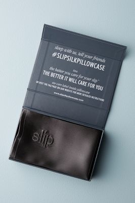Slip Silk Pillowcase By  In Grey Size Standard