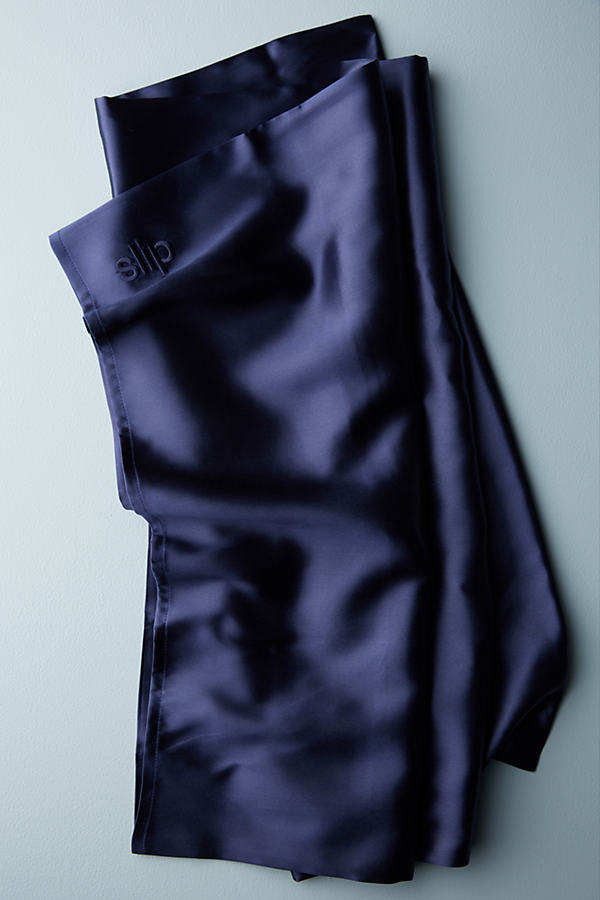 Slip Silk Pillowcase By  In Blue Size Standard