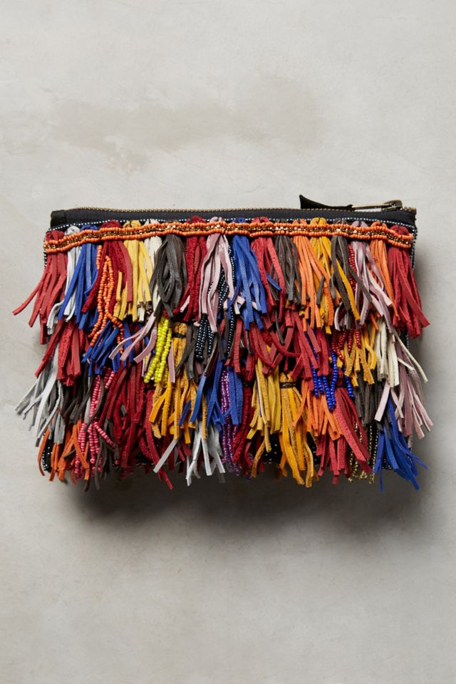 Confetti Fringe Clutch #1