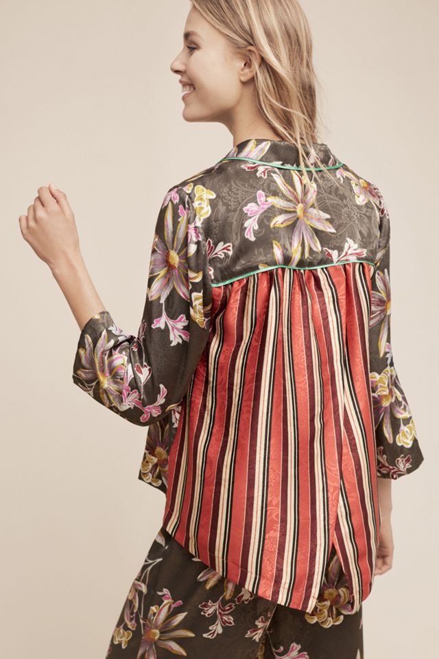 Eloise Stripe & Petal Sleep Shirt #3