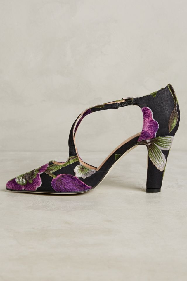 Billy Ella Printed Velvet Pumps #2