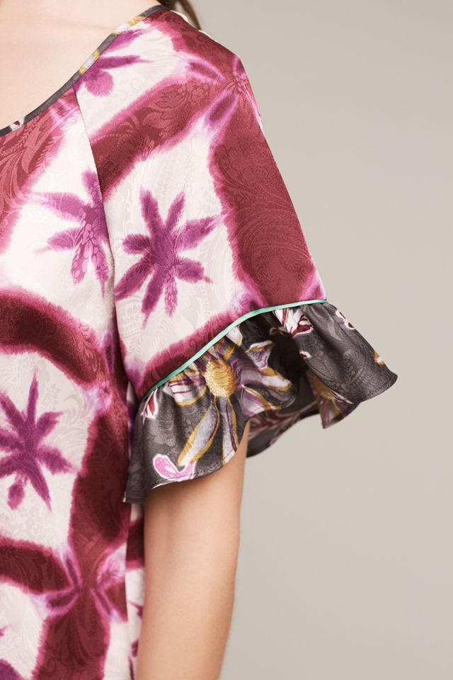 Shibori Blooms Chemise #1