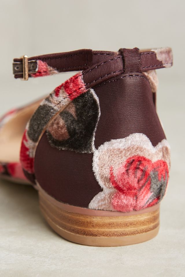Billy Ella Isabella Burnout Velvet Flats #3