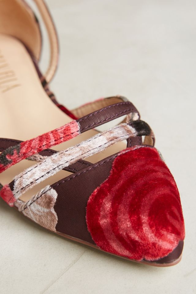 Billy Ella Isabella Burnout Velvet Flats #4