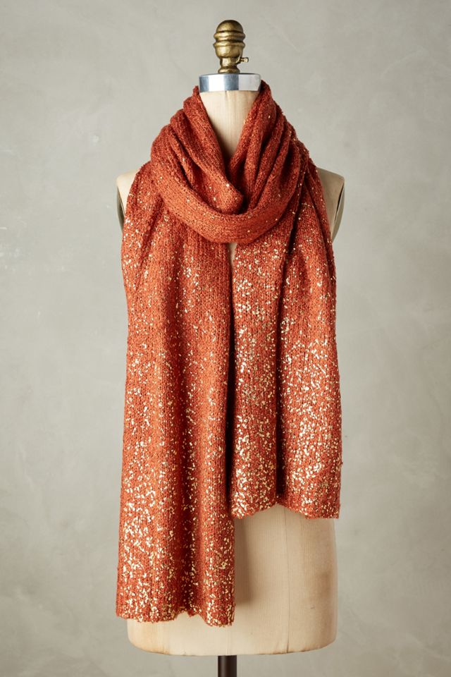 Shimmered Boucle Scarf
