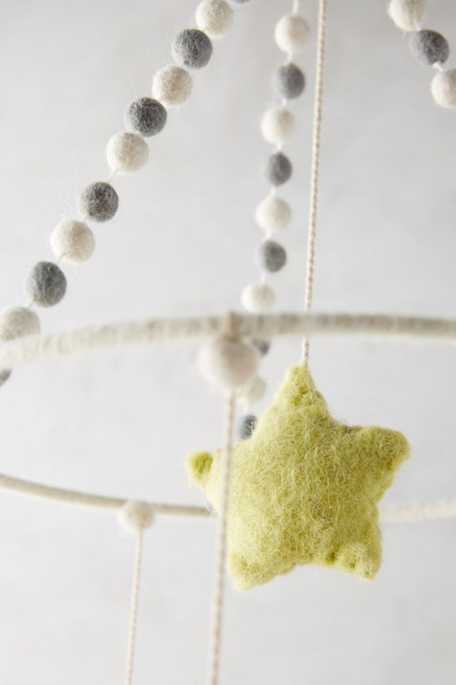 Felted Orbit Mobile #1