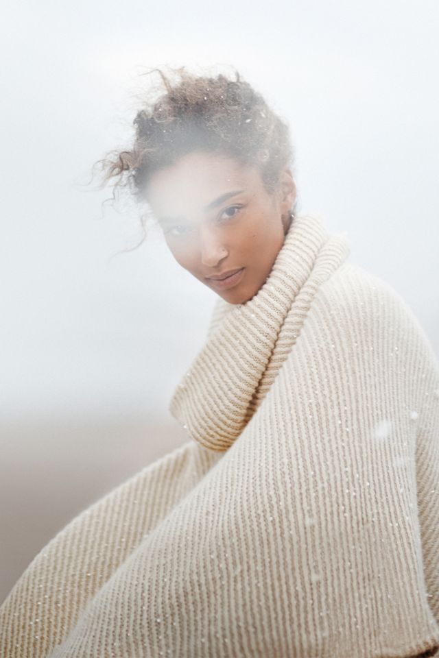 Sequin Cowl Poncho #4