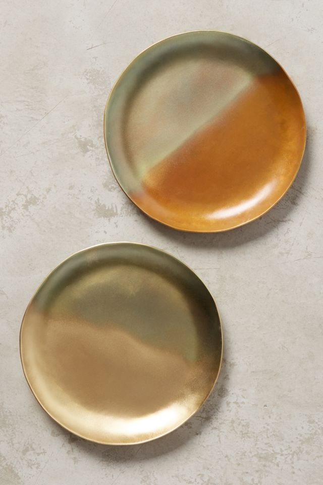 Oxidized Brass Coaster #2