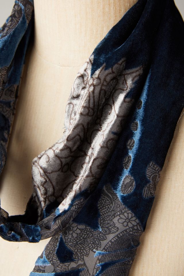 Drina Velvet Skinny Scarf #1