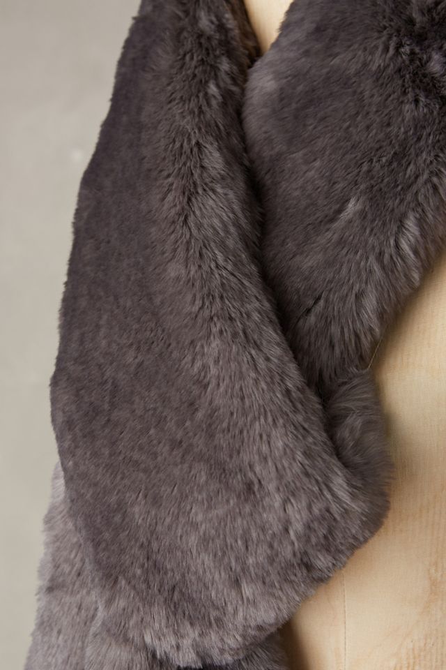 Faux-Fur Ascot Scarf #1