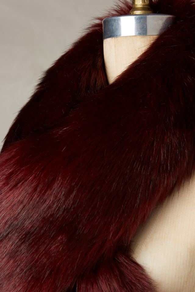 Faux-Fur Ascot Scarf #1
