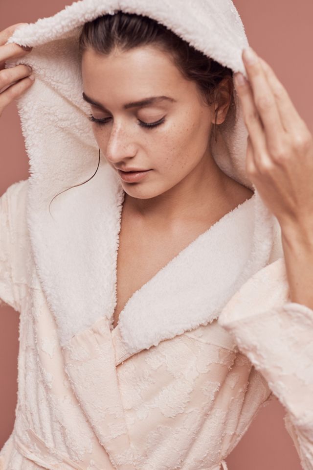 Textured Sherpa Robe #1
