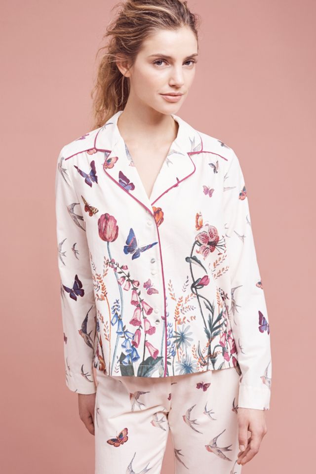 Jardin Flannel Sleep Top #1