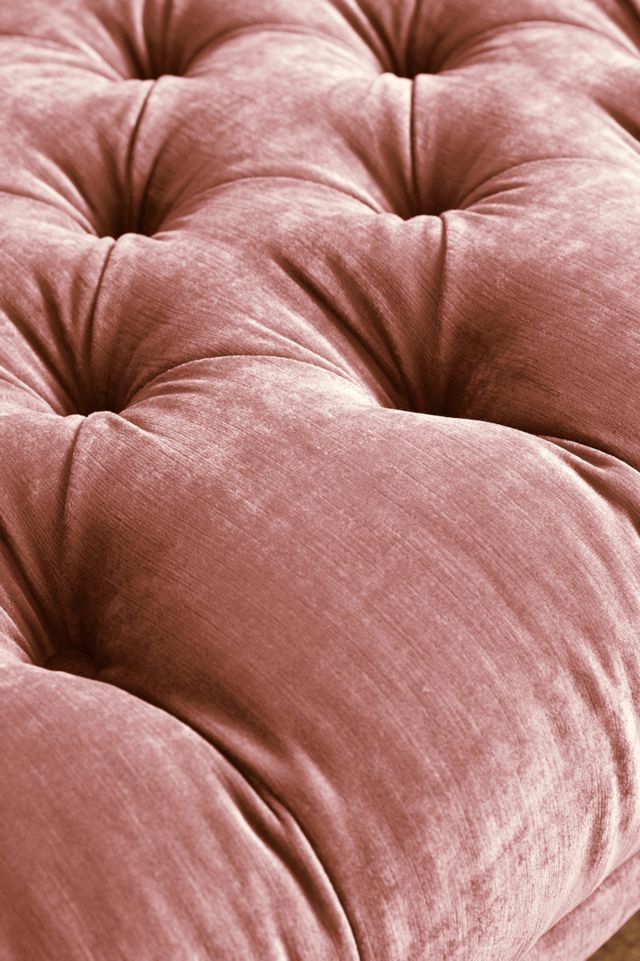 Slub Velvet Mina Grand Ottoman #1