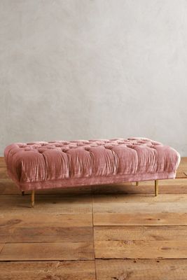 Slub Velvet Mina Grand Ottoman