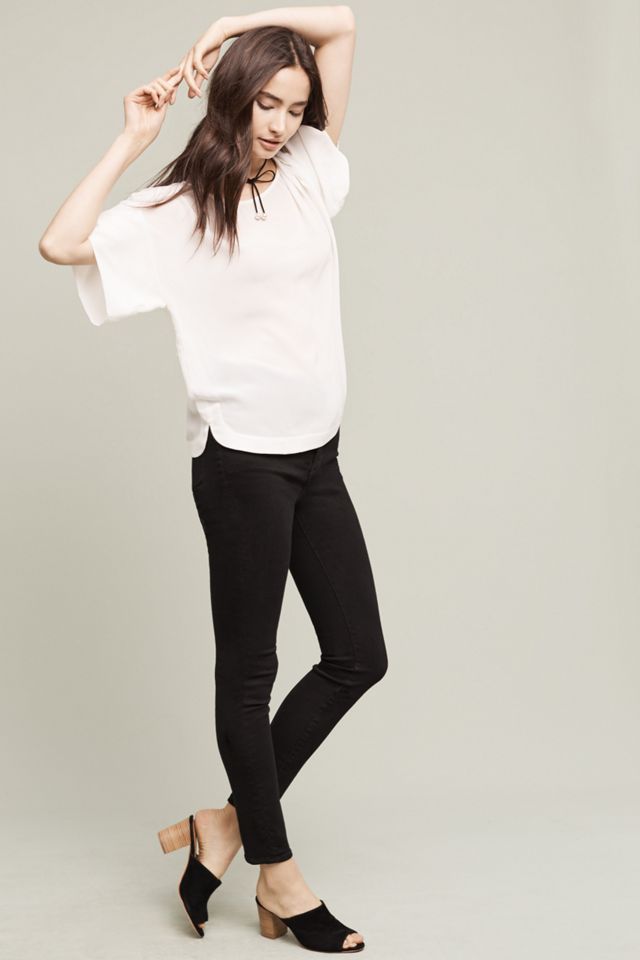 Textured Silk Tee #1