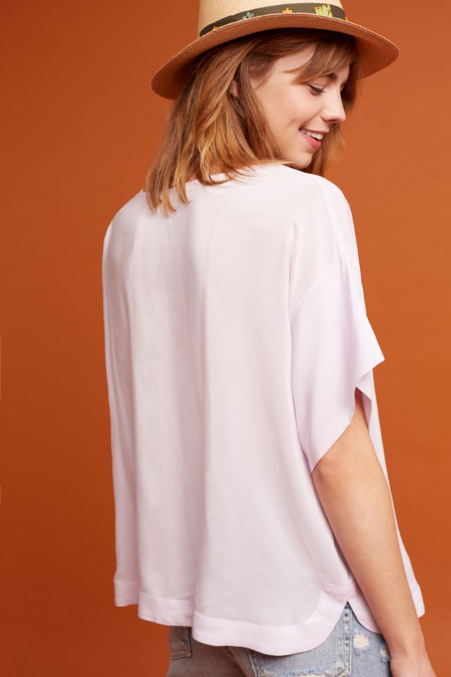 Textured Silk Tee #2