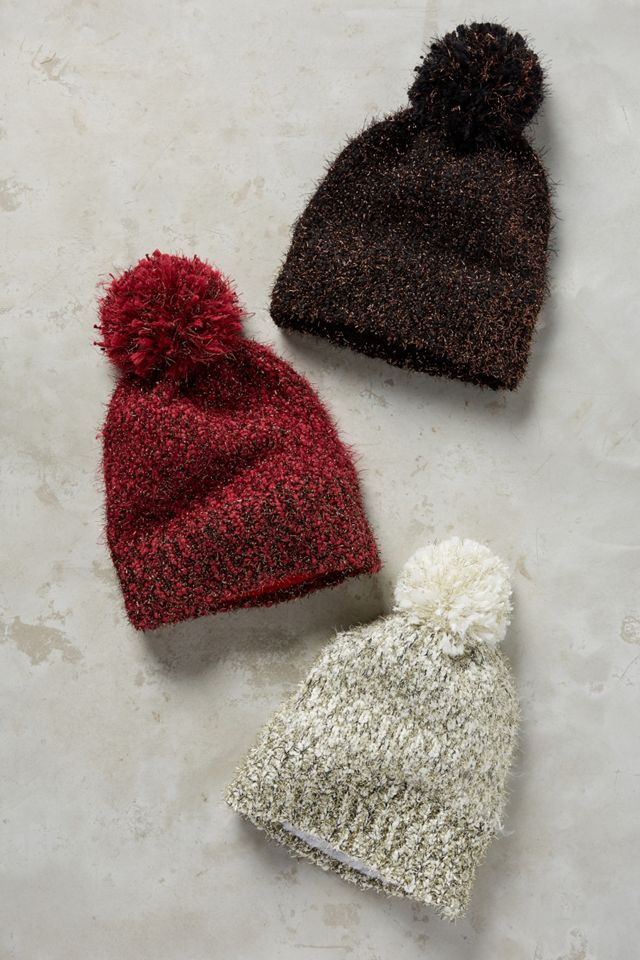Tinselknit Pom Beanie #1