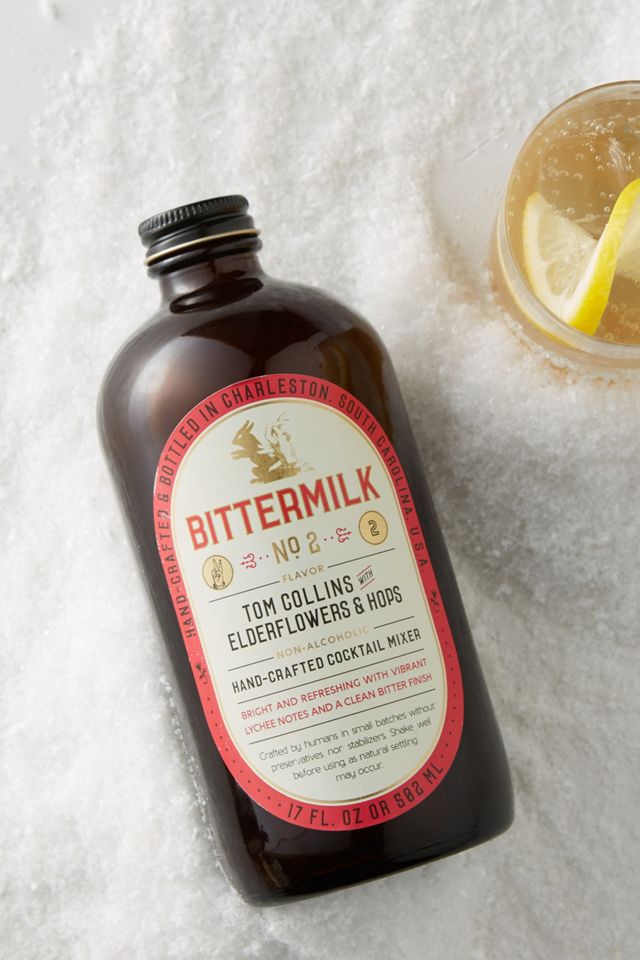 Bittermilk No.2 Tom Collins With Elderflower and Hops Cocktail Mixer AnthroLiving