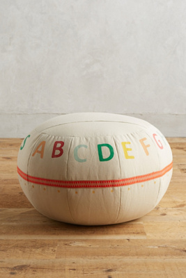 Lil' Pyar Alphabet Pouf | Anthropologie