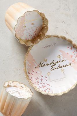 Scalloped Mercury Glass Candle