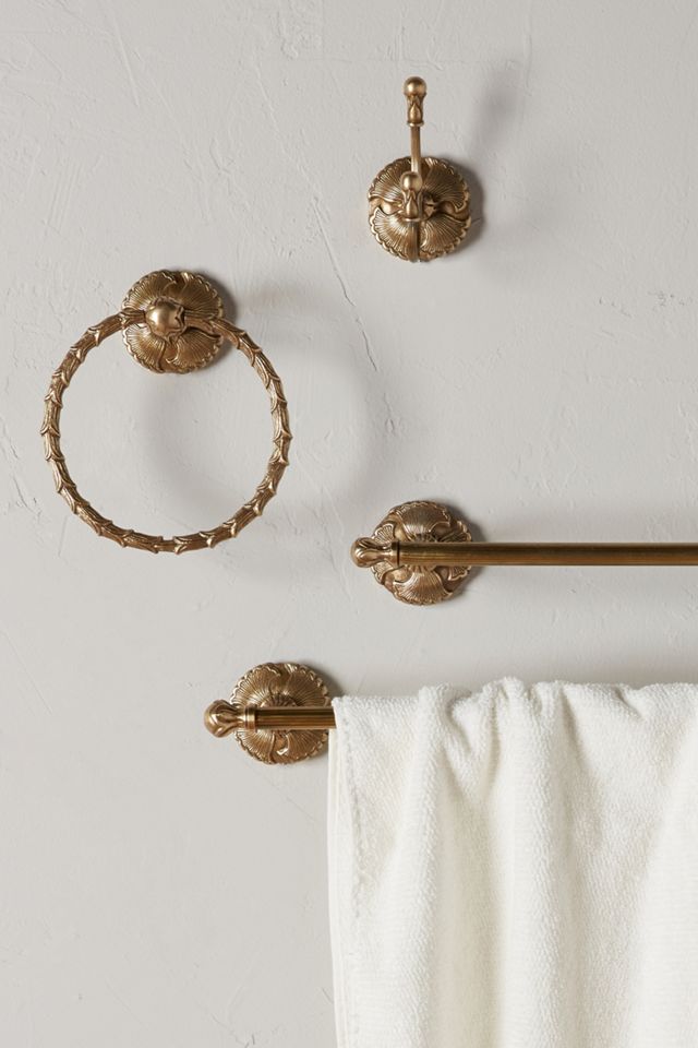 Brass Lilia Towel Hook #2