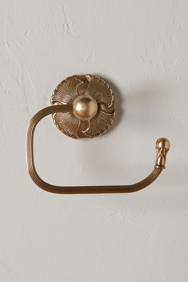 Brass Lilia Toilet Paper Holder #1