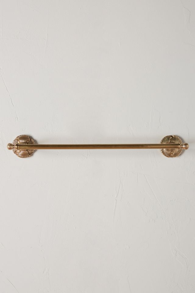 Brass Lillia Towel Bar #1