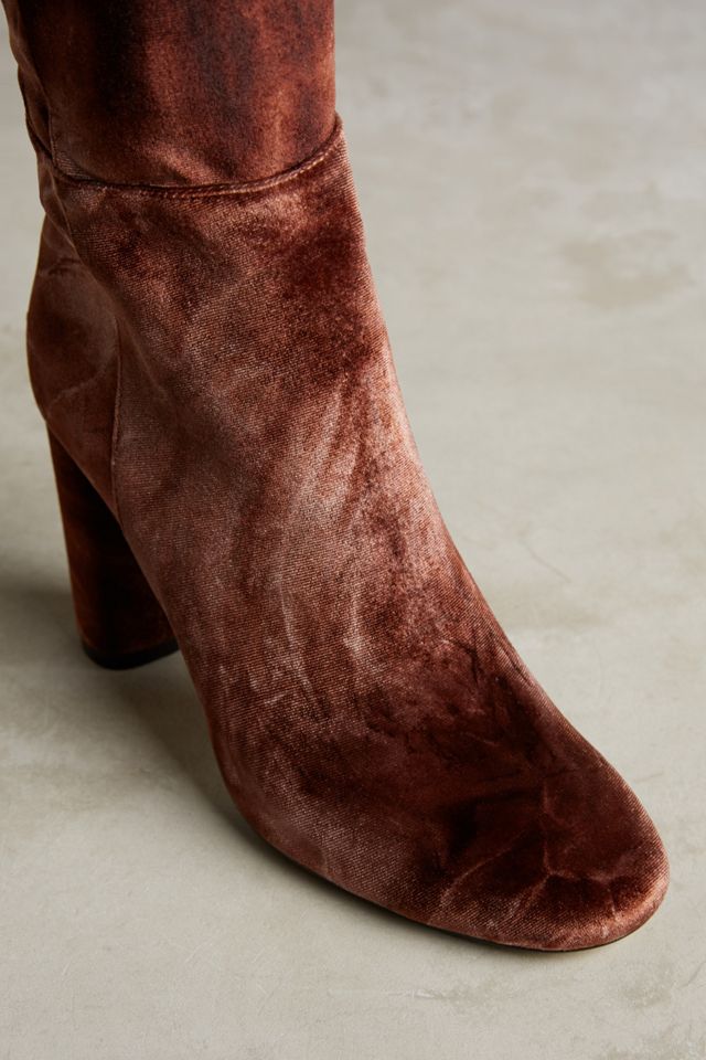 Ombre Velvet Over-The-Knee Boots #3