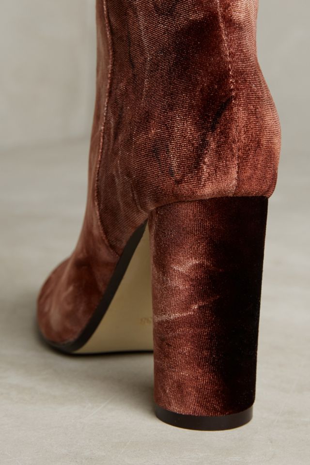 Ombre Velvet Over-The-Knee Boots #4