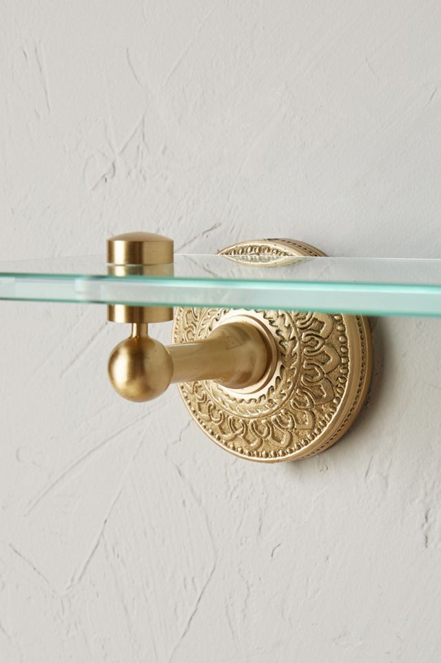 Brass Medallion Shelf #1