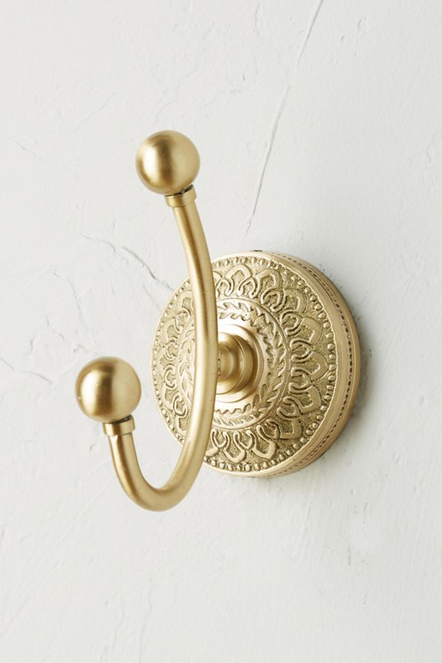 Brass Medallion Hook #1