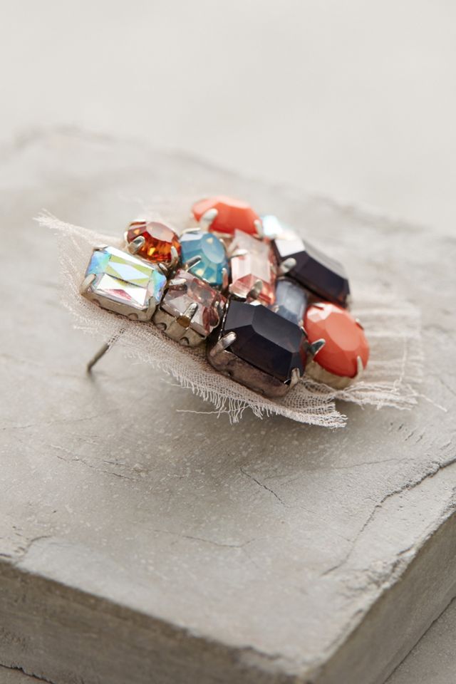 Alice Pink Cluster Earrings #1