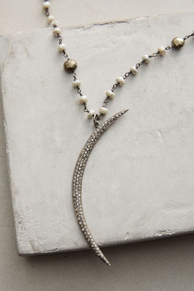Crescent Moon Pendant Necklace #1