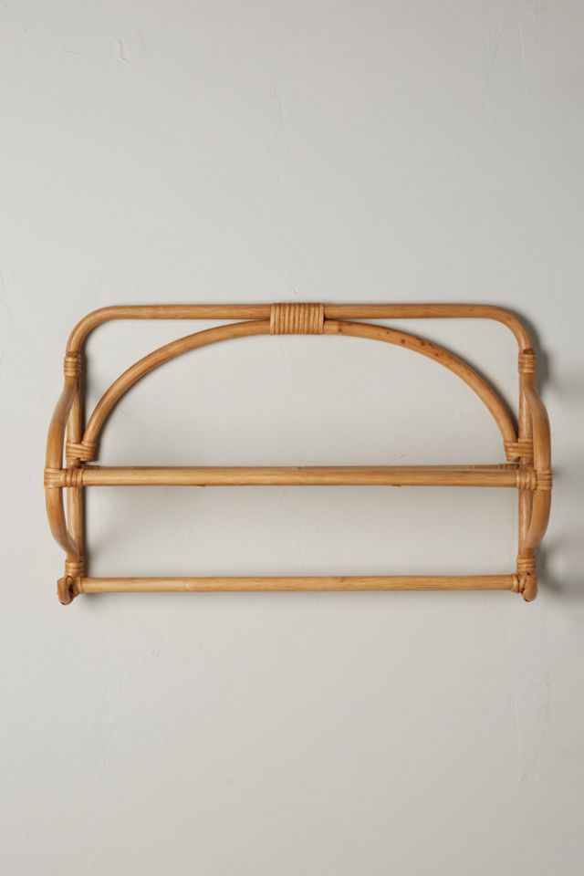 Wrapped Rattan Shelf #1