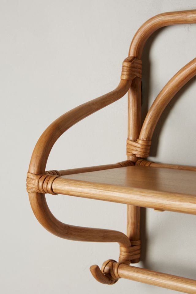 Wrapped Rattan Shelf #2
