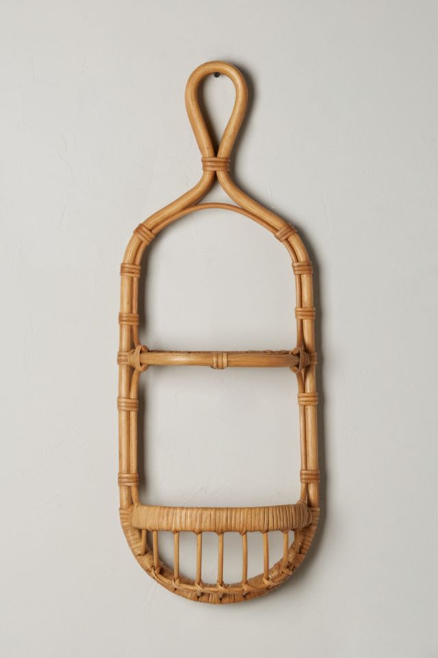 Wrapped Rattan Shelf #3