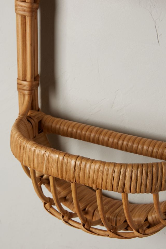Wrapped Rattan Shelf #4