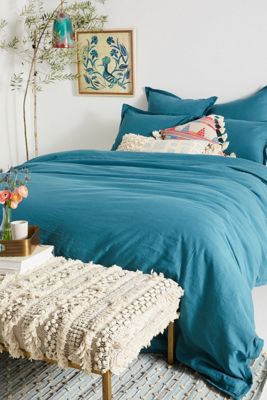 Relaxed Linen-Cotton Duvet Cover