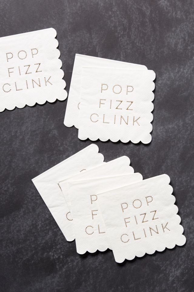 Pop Fizz Clink Cocktail Napkin Set