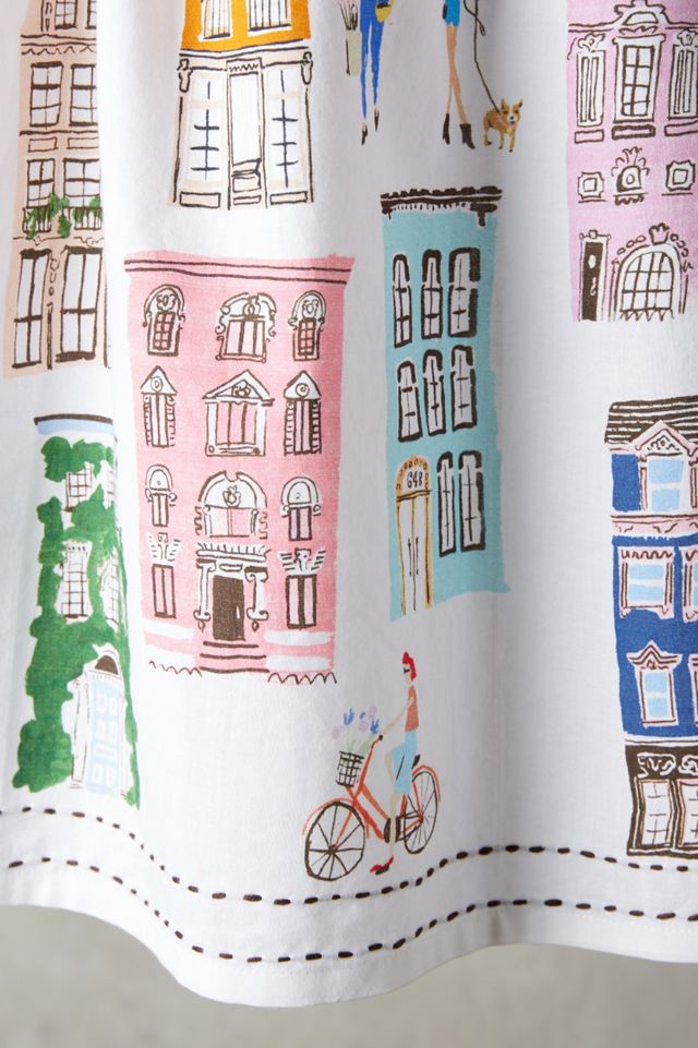 Townhouse Tea Towel #1