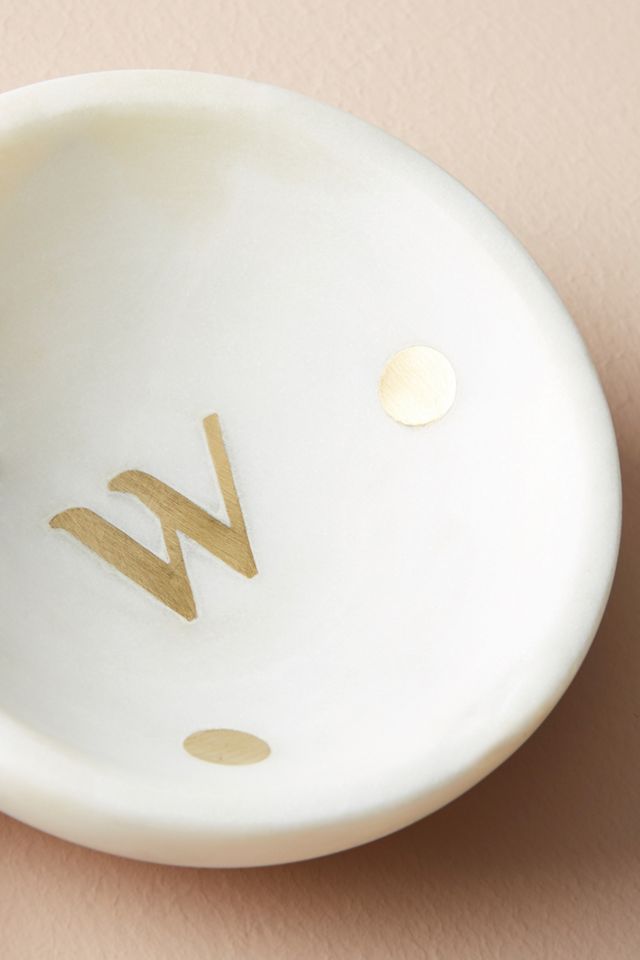 Marble Monogram Trinket Dish #1