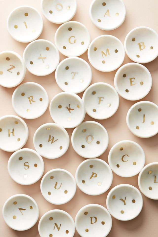 Marble Monogram Trinket Dish #2