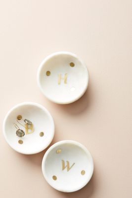 Marble Monogram Trinket Dish